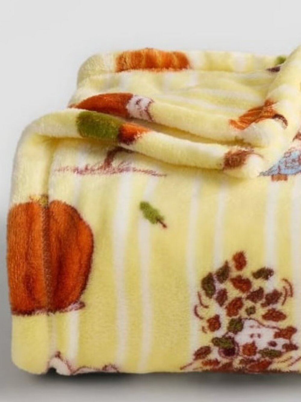 Brand New 5' x 6' The Big One Peanuts Harvest Plush Throw Blanket - Picture 3 of 11